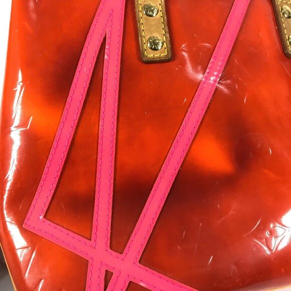 LOUIS VUITTON M91905 Lead PM Tote Bag Hand Bag Monogram Vernis - Picture 15 of 16